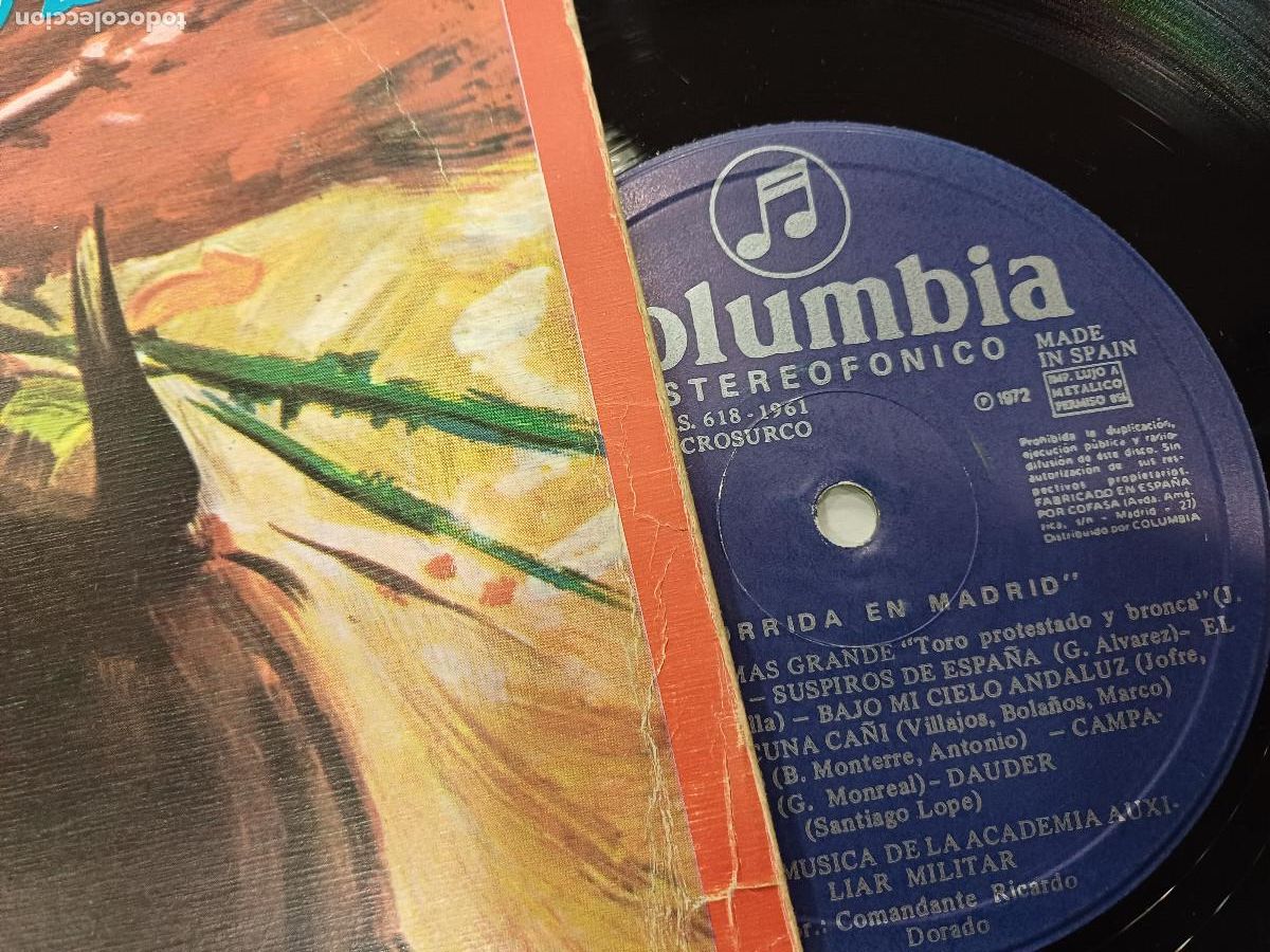 Discos de vinilo: CORRIDA EN MADRID/VINILO. - Foto 2