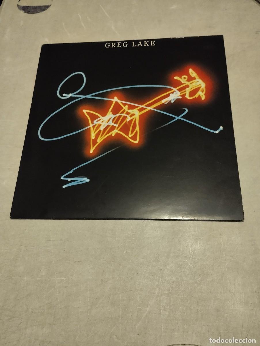 Discos de vinilo: Greg Lake LP Esp.1981 insert letras - Foto 1