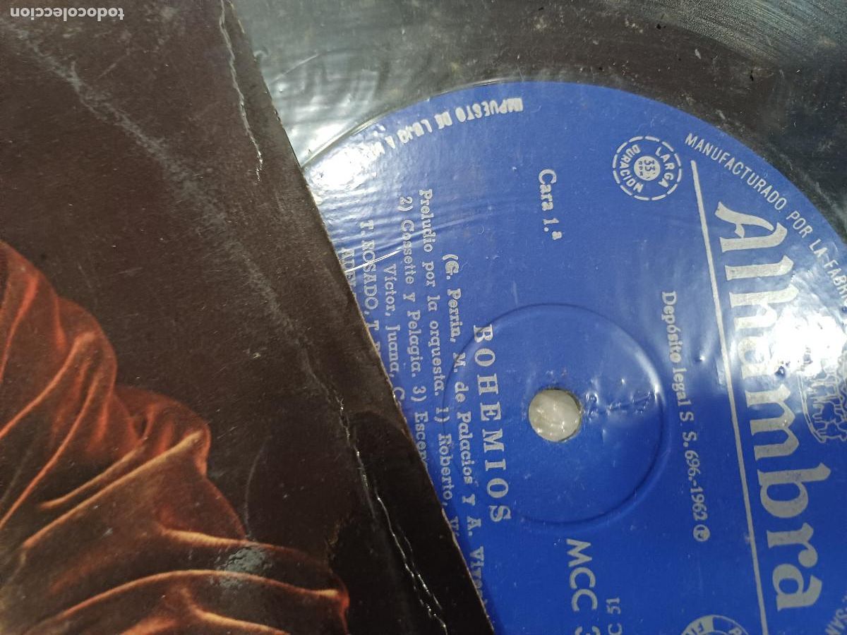 Discos de vinilo: BOHEMIOS/COROS CANTORES DE MADRID/VINILO. - Foto 2