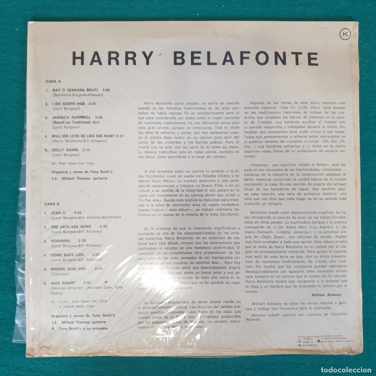 Discos de vinilo: Harry Belafonte &ndash; Calypso - Foto 2