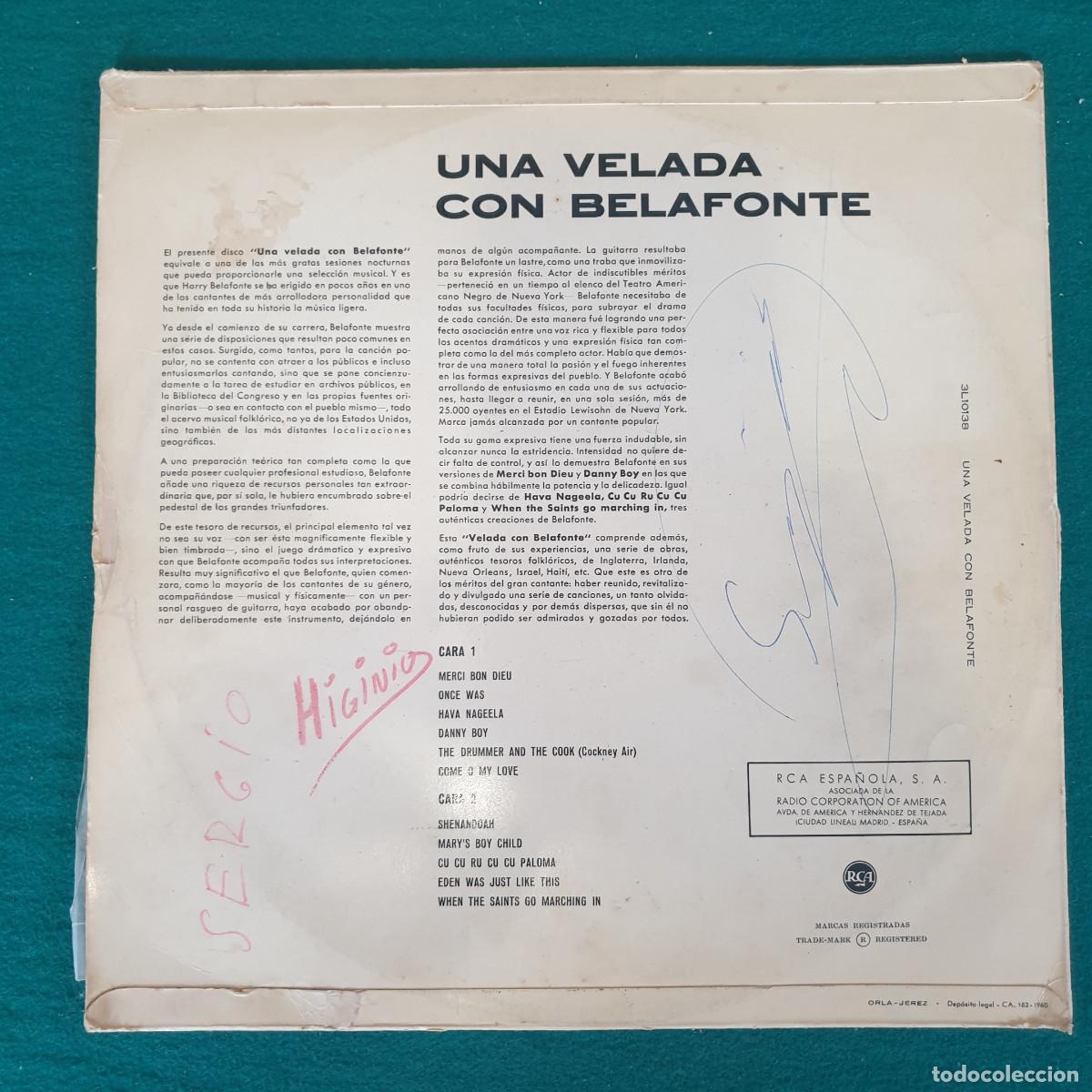 Discos de vinilo: Harry Belafonte &ndash; An Evening With Belafonte - Foto 2