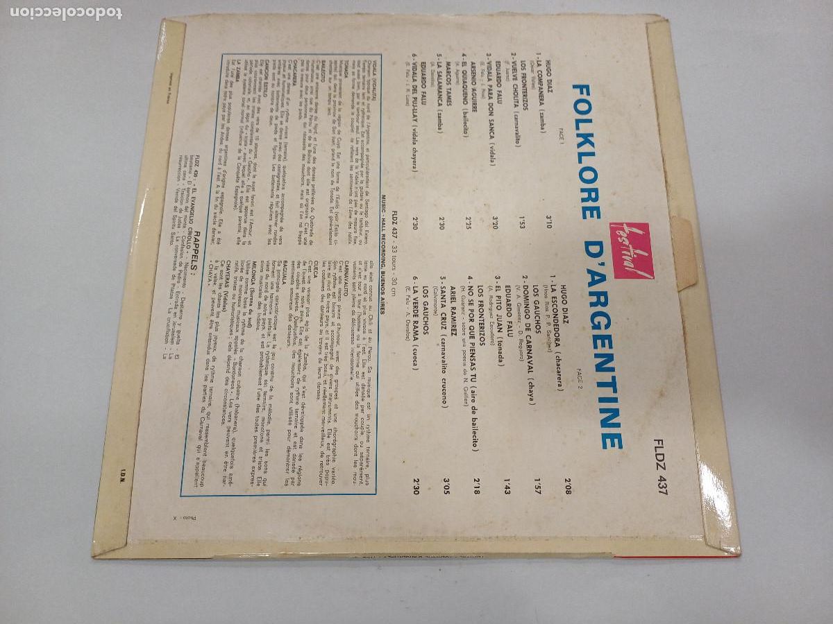 Discos de vinilo: FOLKLORE DARGENTINE/VINILO. - Foto 3
