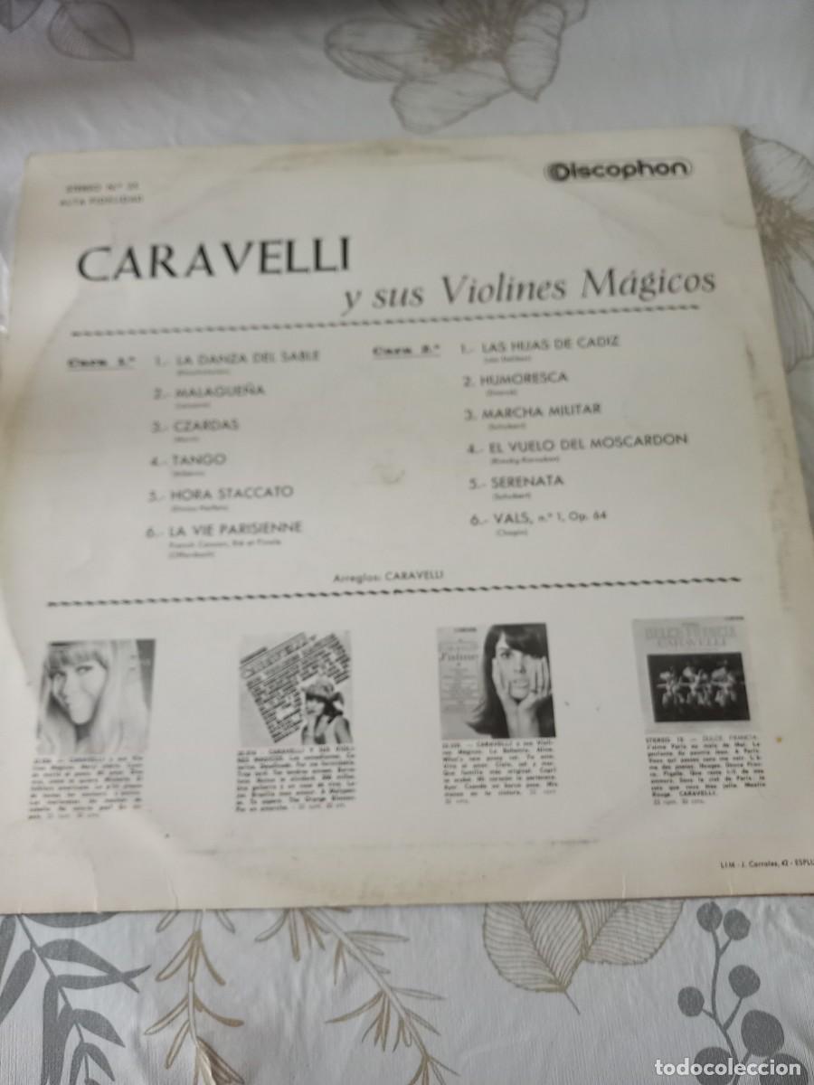 Discos de vinilo: LP CARAVELLI Y SUS VIOLINES MAGICOS - Foto 2