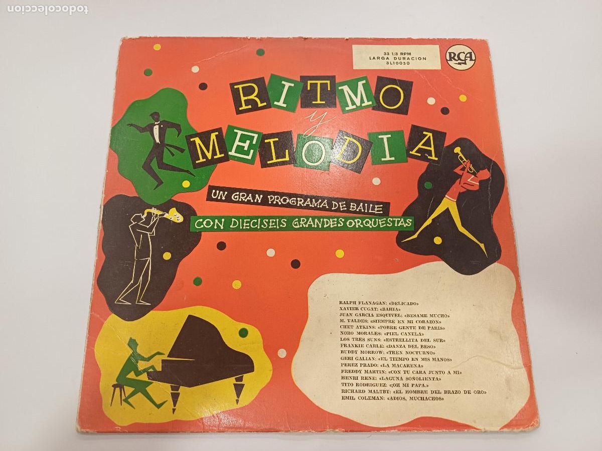 Discos de vinilo: RITMO Y MELODIA/DIECISEIS GRANDES ORQUESTAS/VINILO. - Foto 1