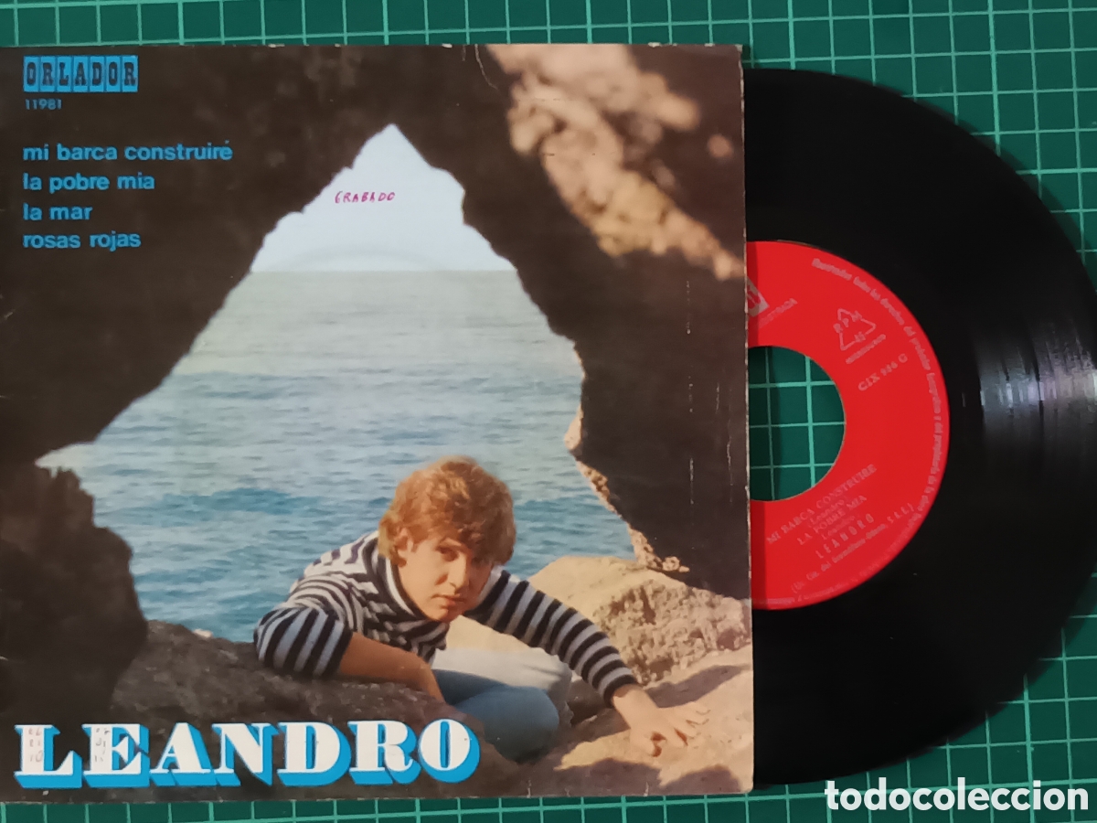 Discos de vinilo: Leandro E.P 4 canciones - Foto 1