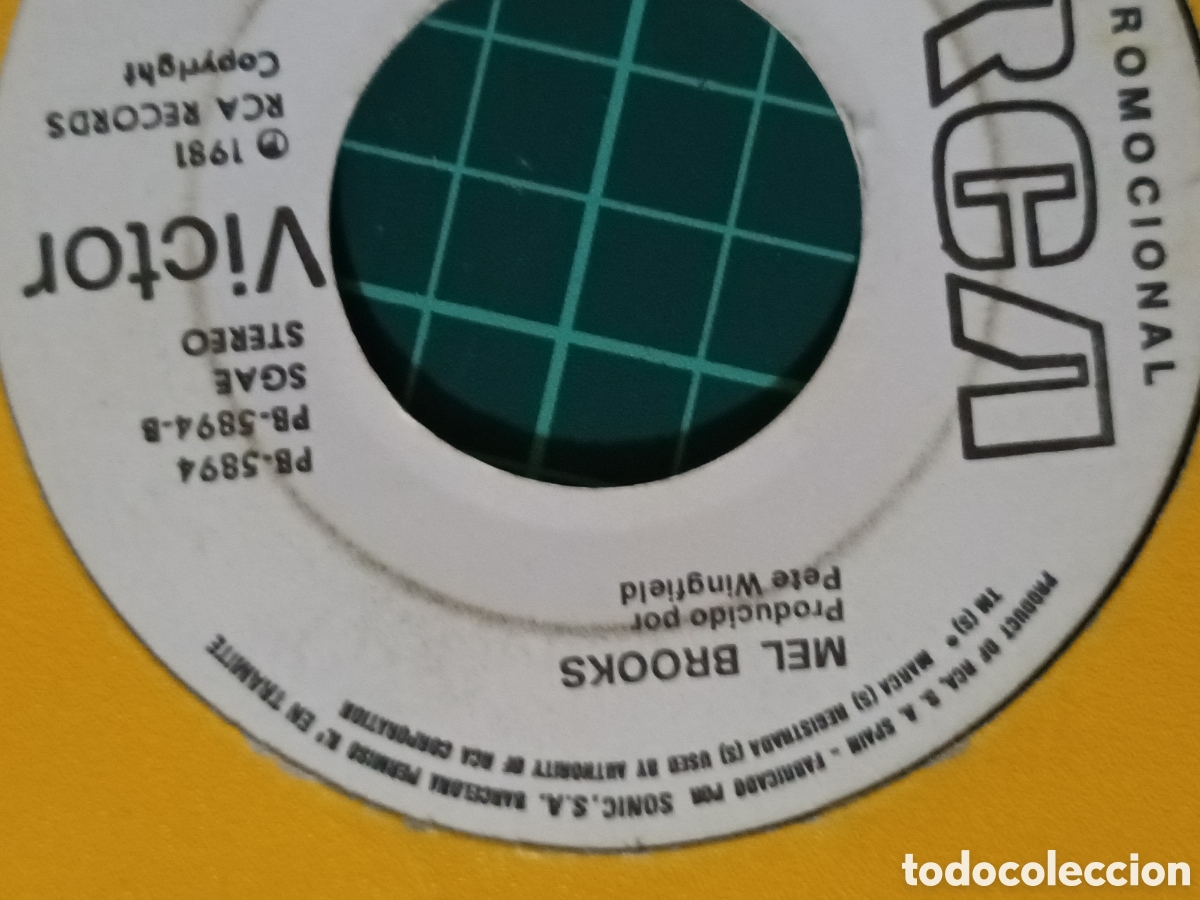 Discos de vinilo: Mel Brooks single promocional - Foto 3