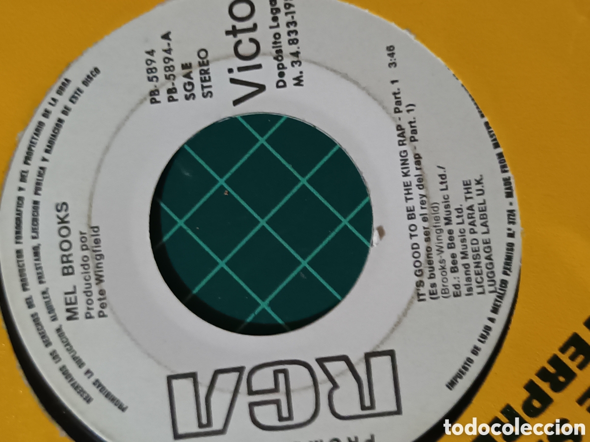 Discos de vinilo: Mel Brooks single promocional - Foto 4