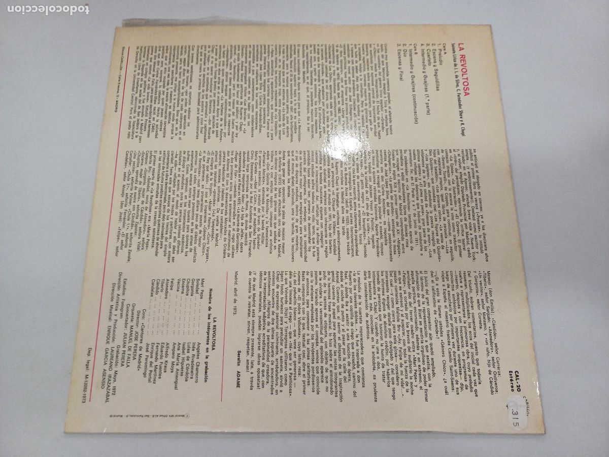 Discos de vinilo: ALFREDO KRAUS/LA REVOLTOSA/VINILO. - Foto 3