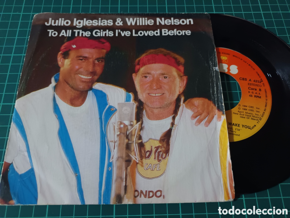 Discos de vinilo: Julio Iglesias y Willie Nelson - Foto 1