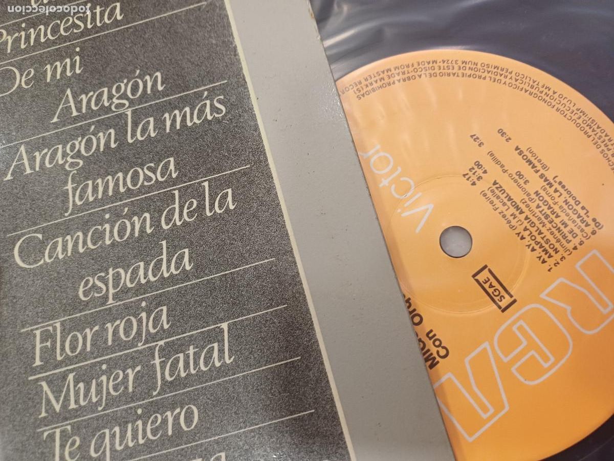 Discos de vinilo: MIGUEL FLETA CON ORQUESTA/VINILO. - Foto 2