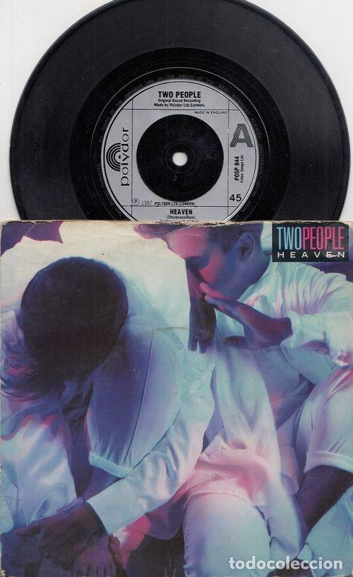 Discos de vinilo: TWO PEOPLE - HEAVEN - SINGLE DE VINILO EDICION INGLESA - C- 8 - Foto 1