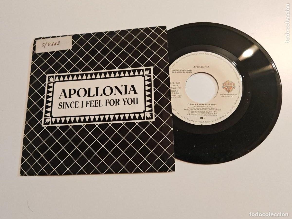Discos de vinilo: APOLLONIA Since I feel for you SINGLE DE VINILO PROMOCIONAL ESPA&Ntilde;OL 1988 PRINCE