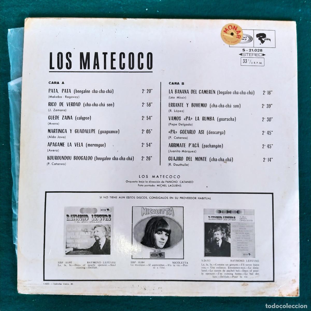 Discos de vinilo: Los Matecoco &ndash; Pata-Pata - Foto 2
