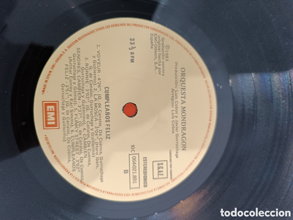 Discos de vinilo: ORQUESTA MONDRAG&Oacute;N CUMPLEA&Ntilde;OS FELIZ - Foto 5