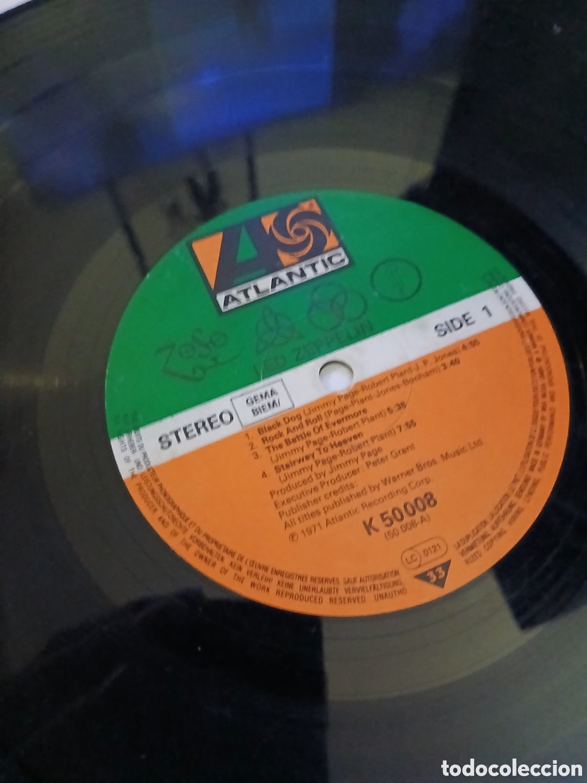 Discos de vinilo: LED ZEPPELIN - UNTITLED - GERMANY - ATLANTIC - REF K 50008 - LM - - Foto 3