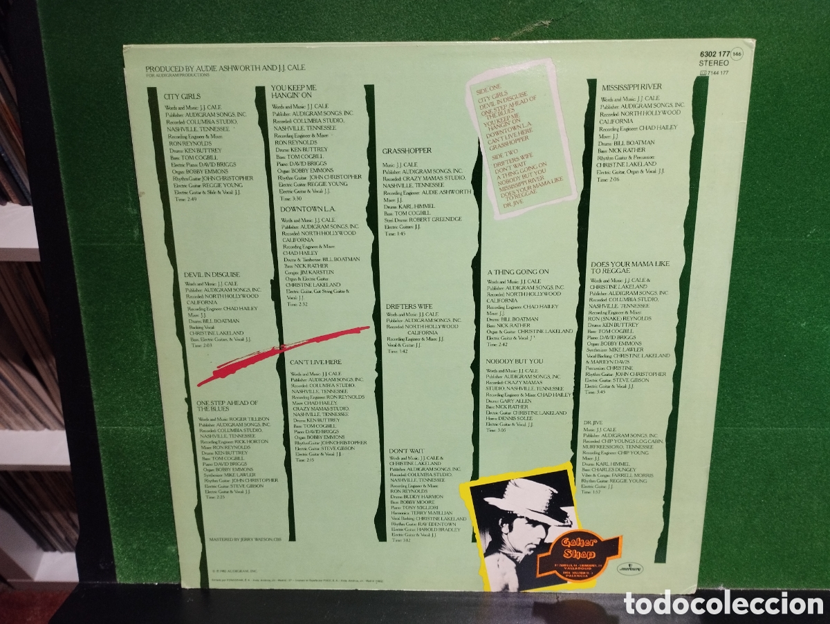 Discos de vinilo: J.J. Cale. Grasshopper - Foto 2