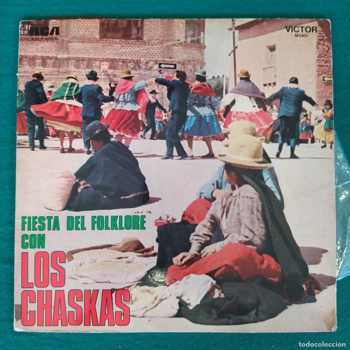 Discos de vinilo: Los Chaskas &ndash; Fiesta Del Folklore Con Los Chaskas - Foto 1