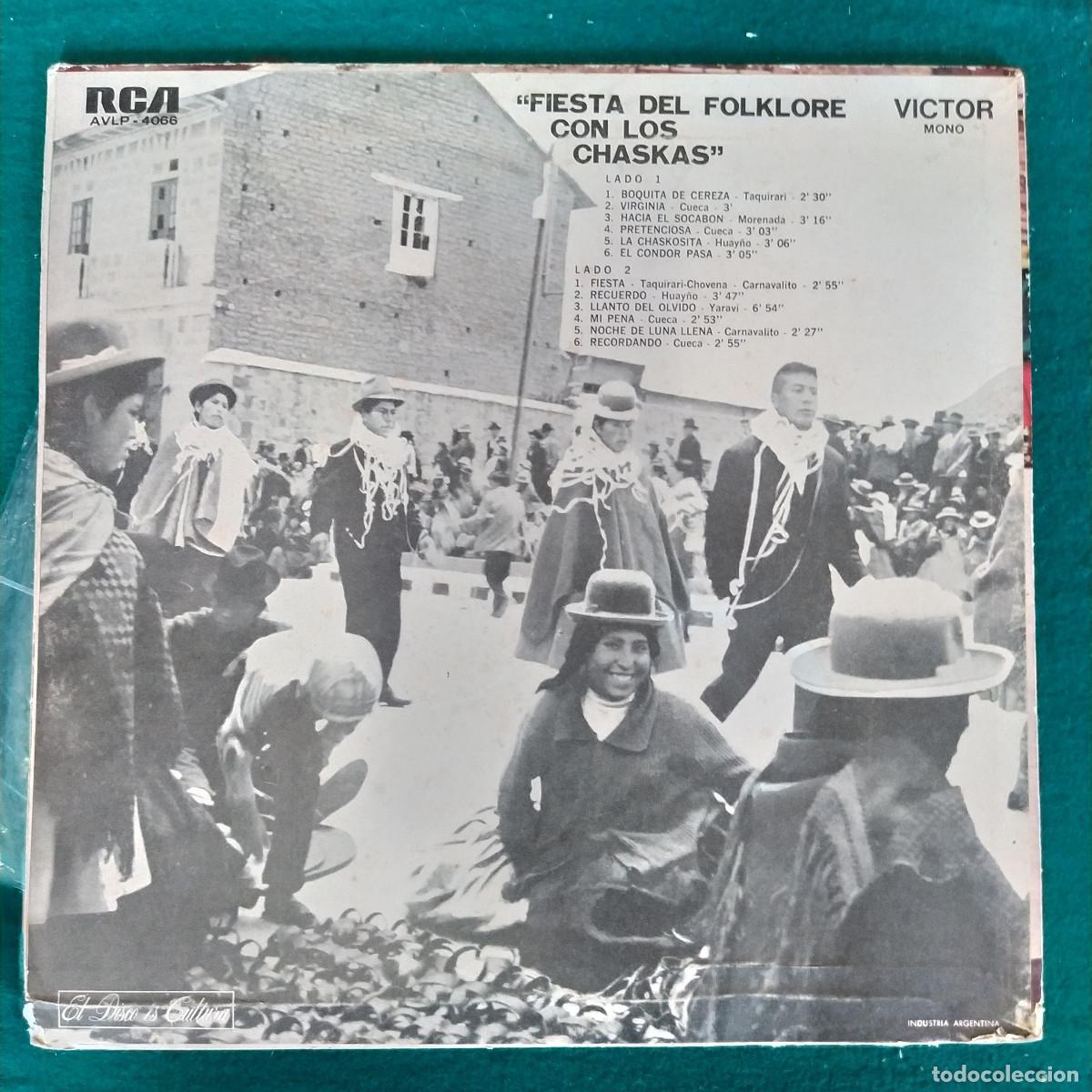 Discos de vinilo: Los Chaskas &ndash; Fiesta Del Folklore Con Los Chaskas - Foto 2