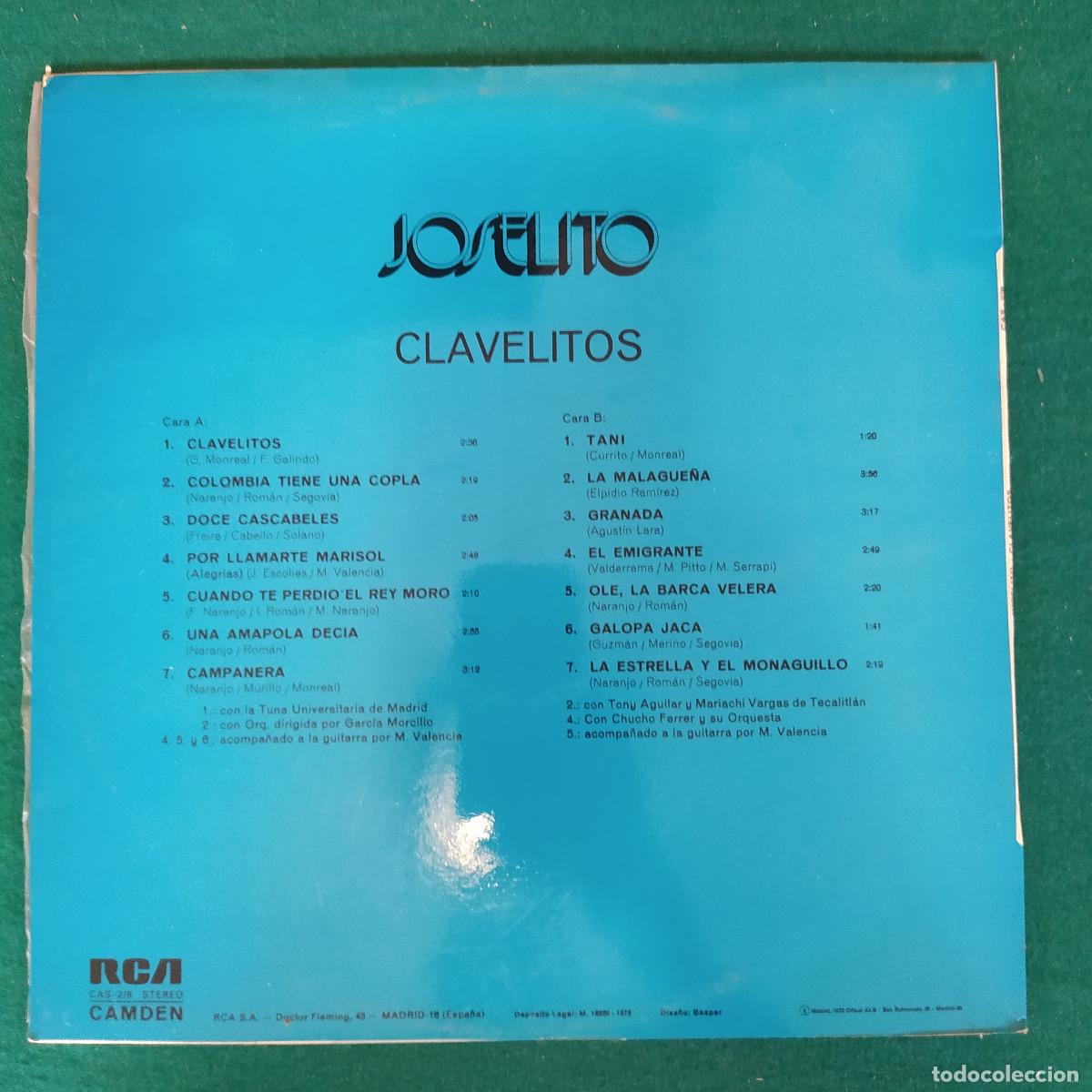 Discos de vinilo: Joselito &ndash; Clavelitos - Foto 2