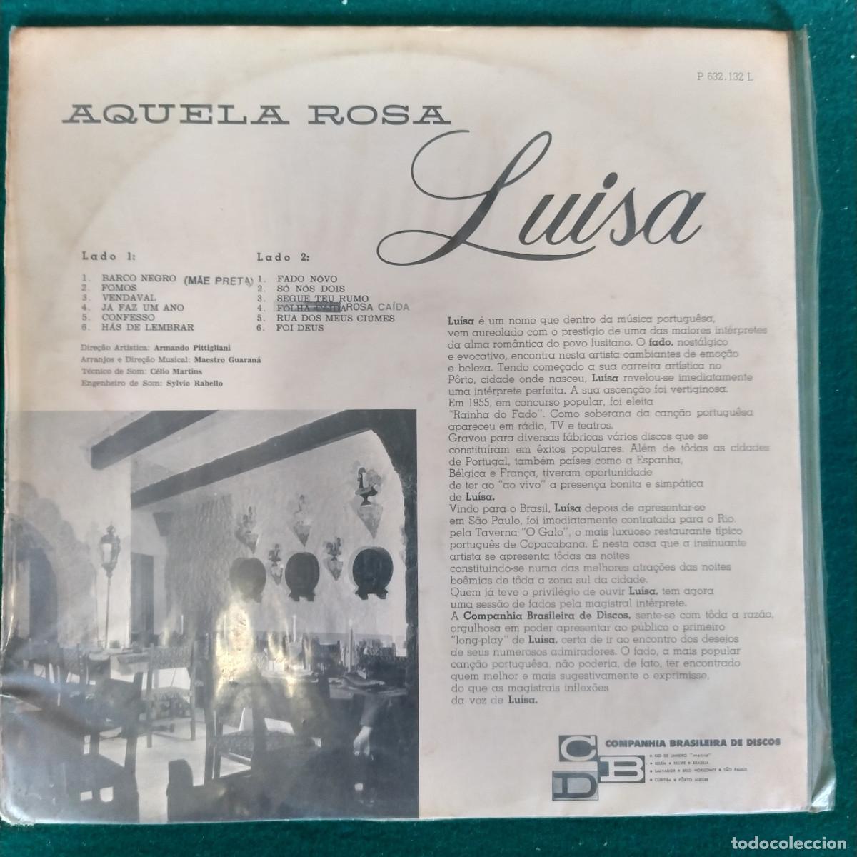 Discos de vinilo: Luisa &ndash; Aquela Rosa 1963 - Foto 2