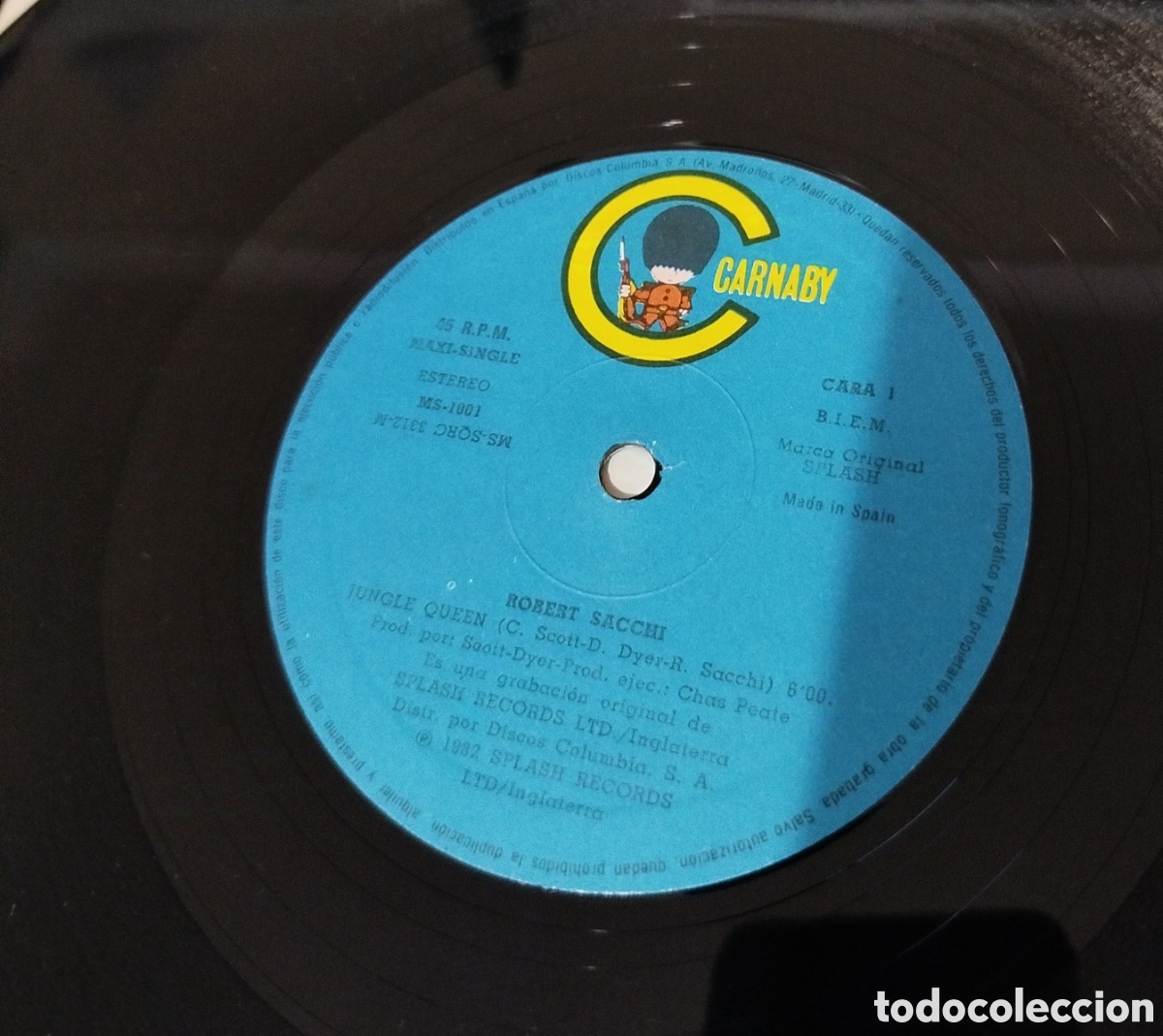Discos de vinilo: Robert Sacchi &ndash; Jungle Queen. CONTIENE POSTER - Foto 3