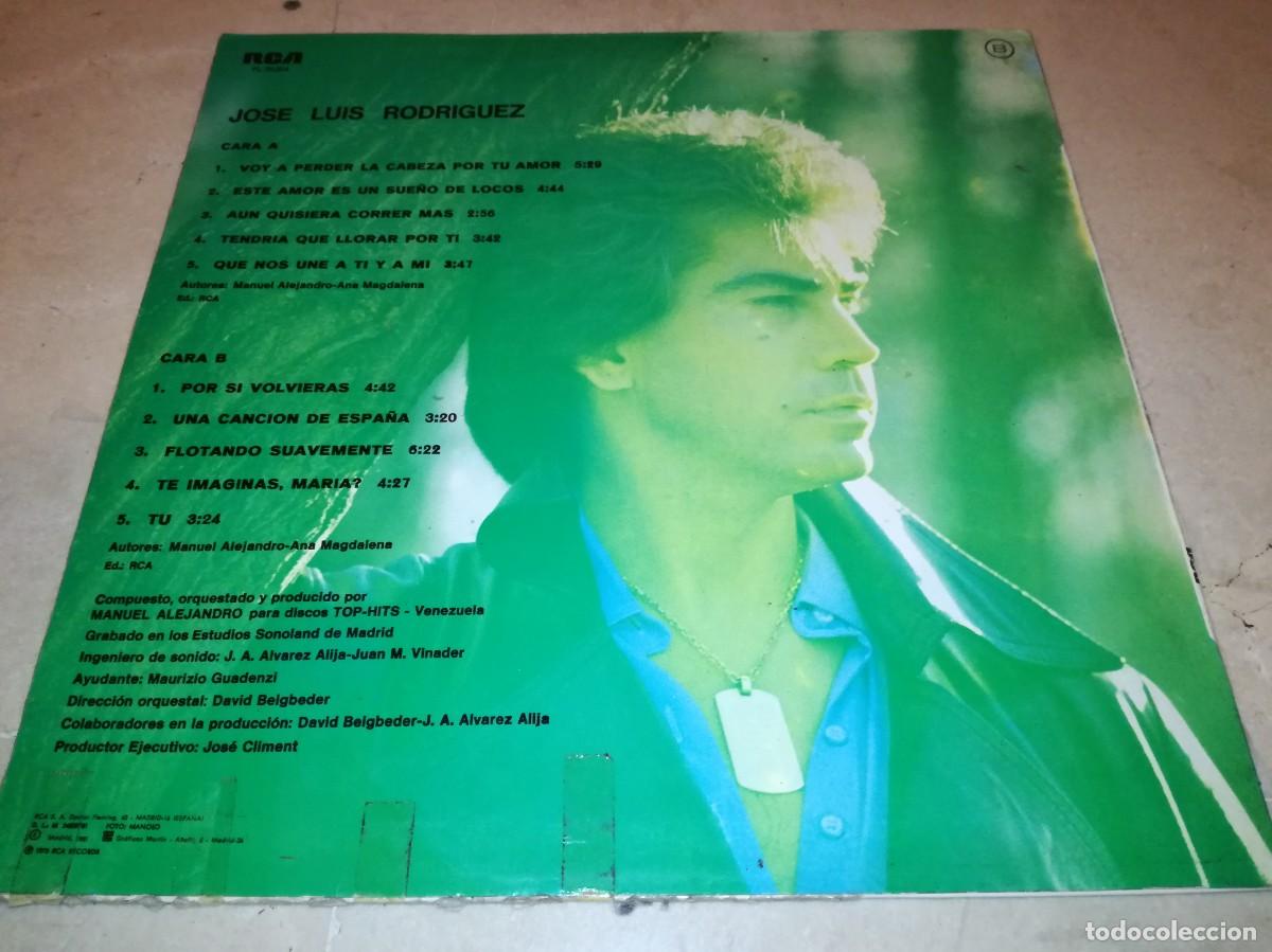 Discos de vinilo: JOSE LUIS RODRIGUEZ-GRANDES EXITOS-ORIGINAL 1981 - Foto 2