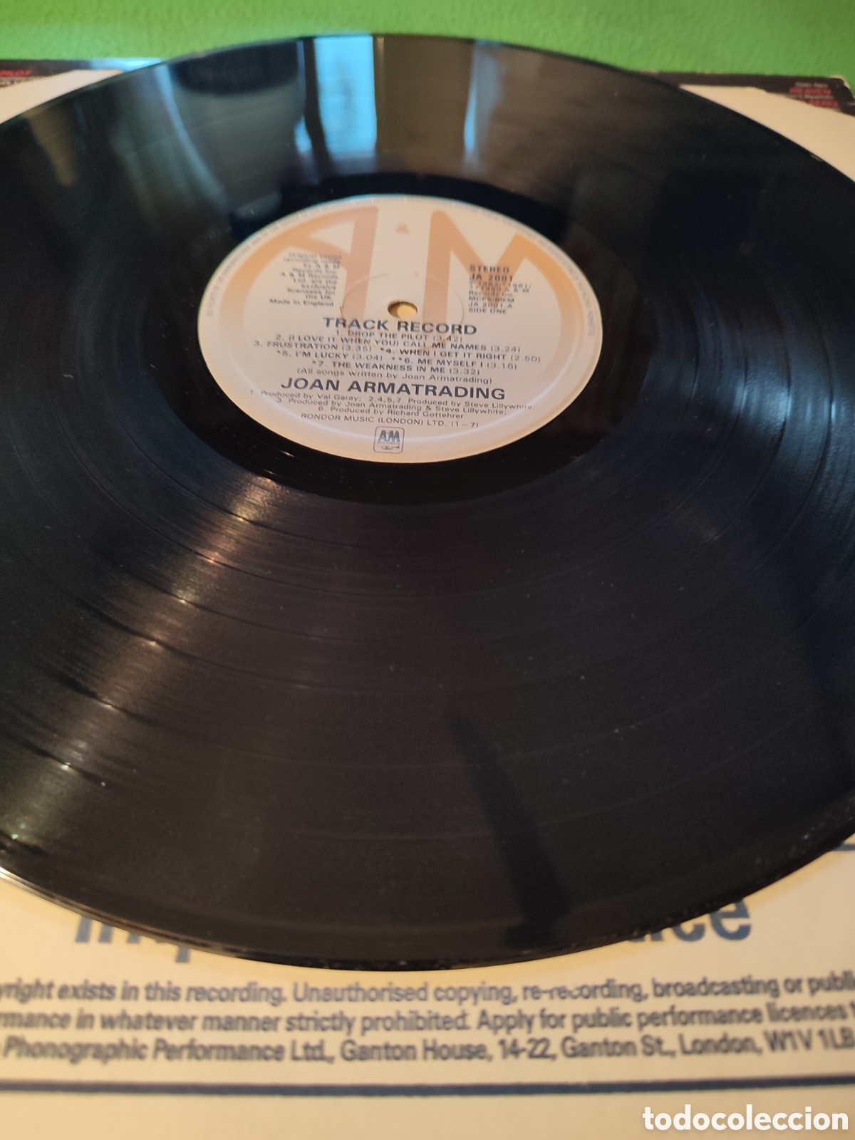 Discos de vinilo: Joan Armatrading - Track Record - Foto 3