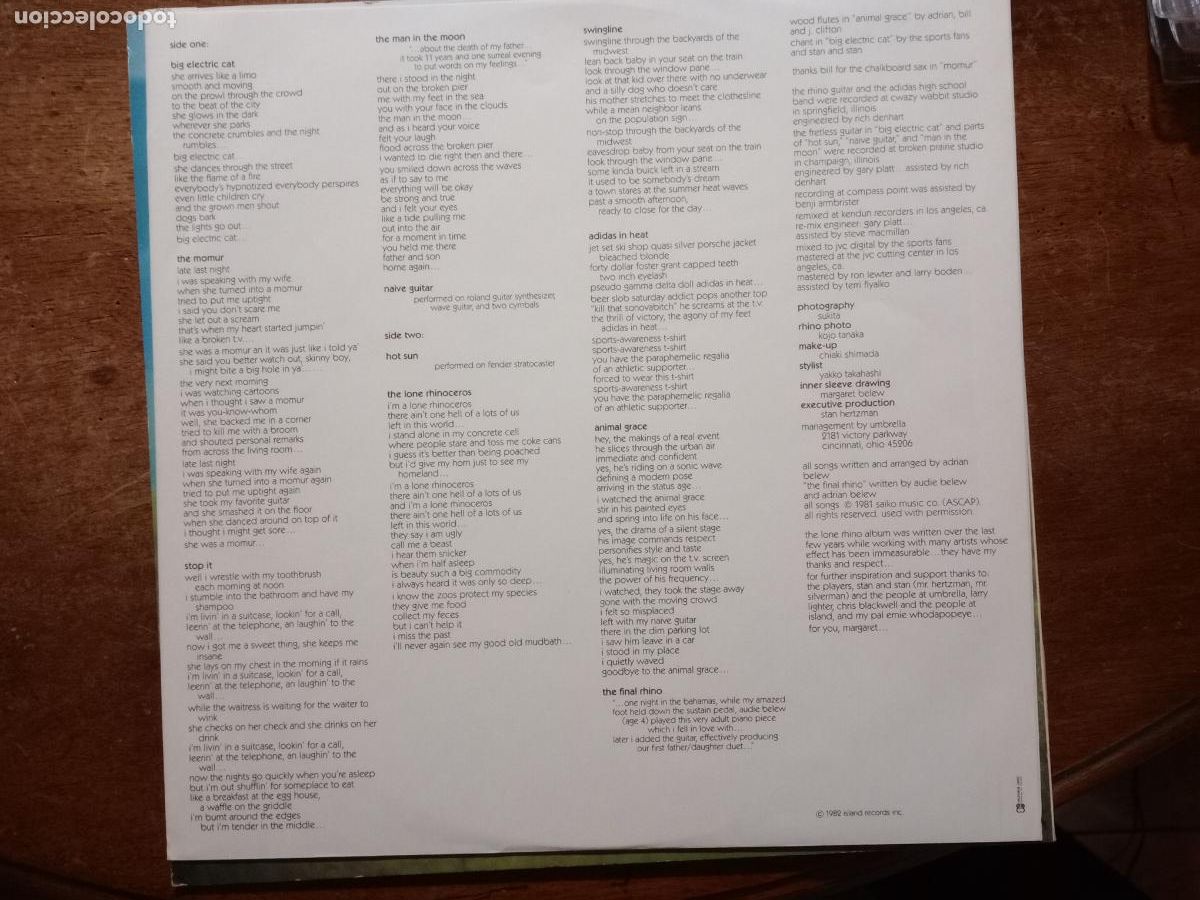 Discos de vinilo: Adrian Belew - lone rhino - Foto 5