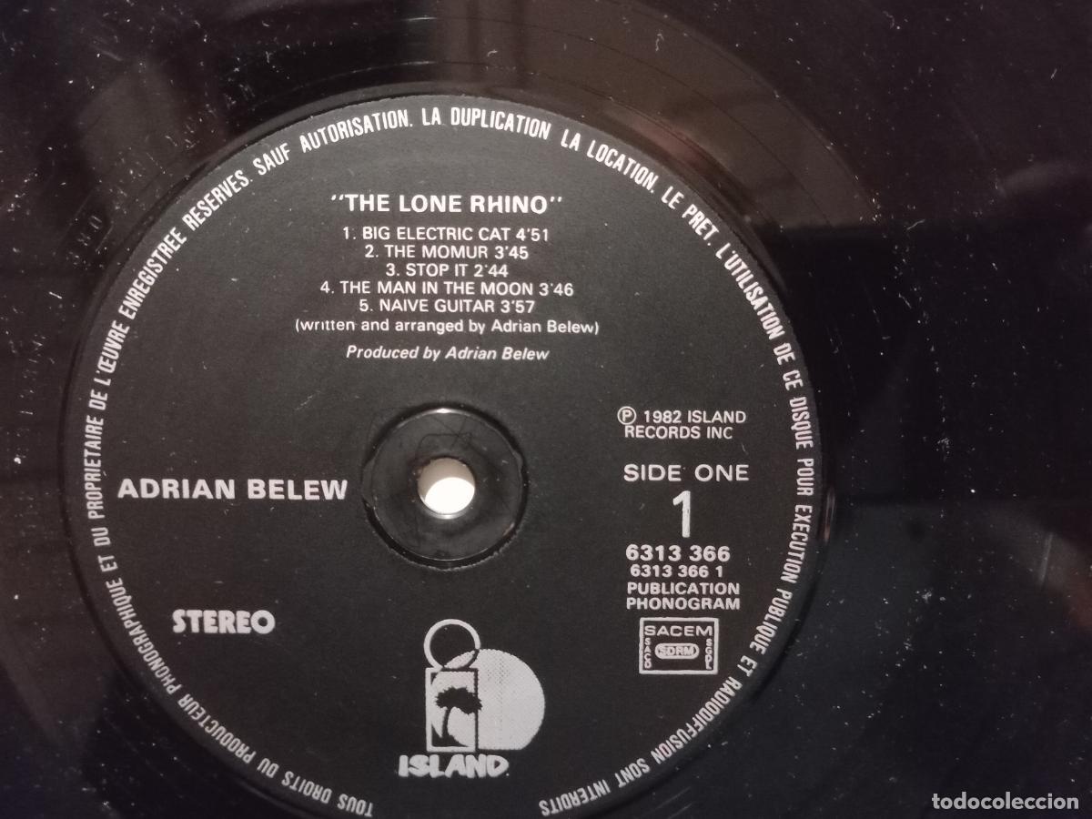 Discos de vinilo: Adrian Belew - lone rhino - Foto 6