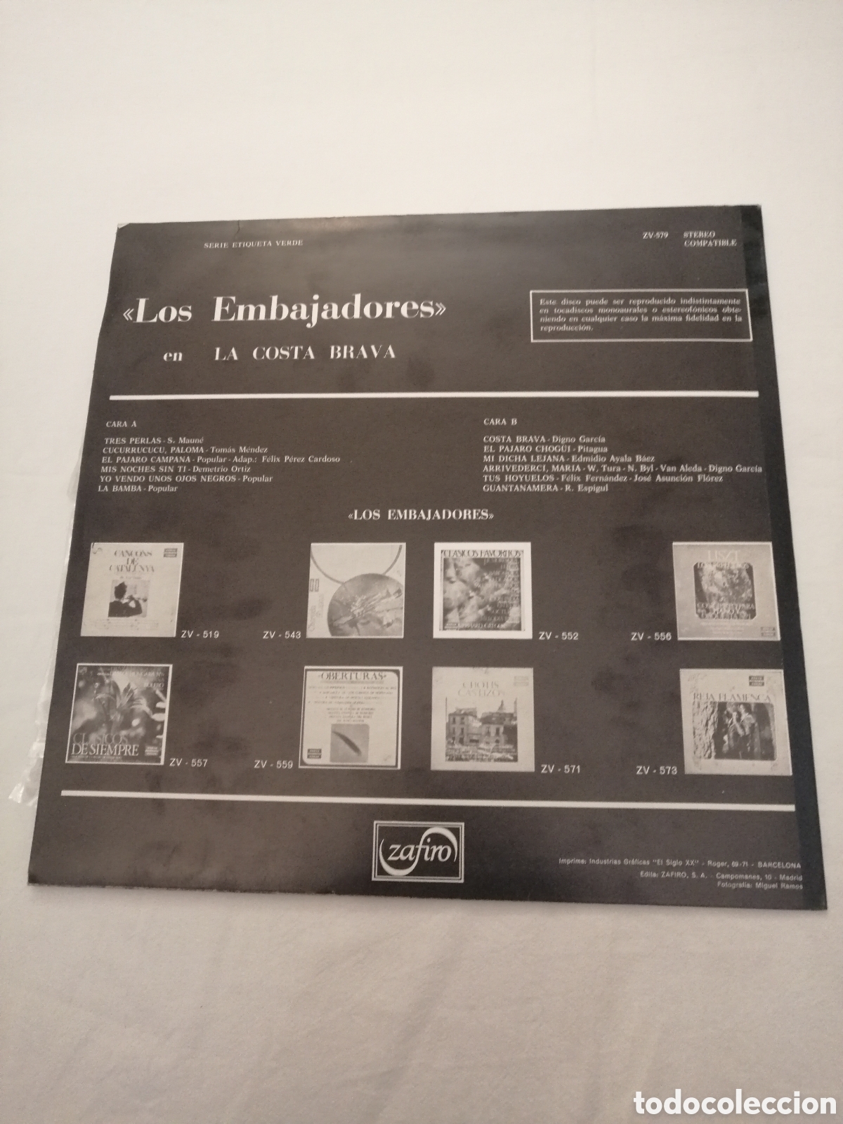 Discos de vinilo: Disco vinilo los embajadores zafiro - Foto 2