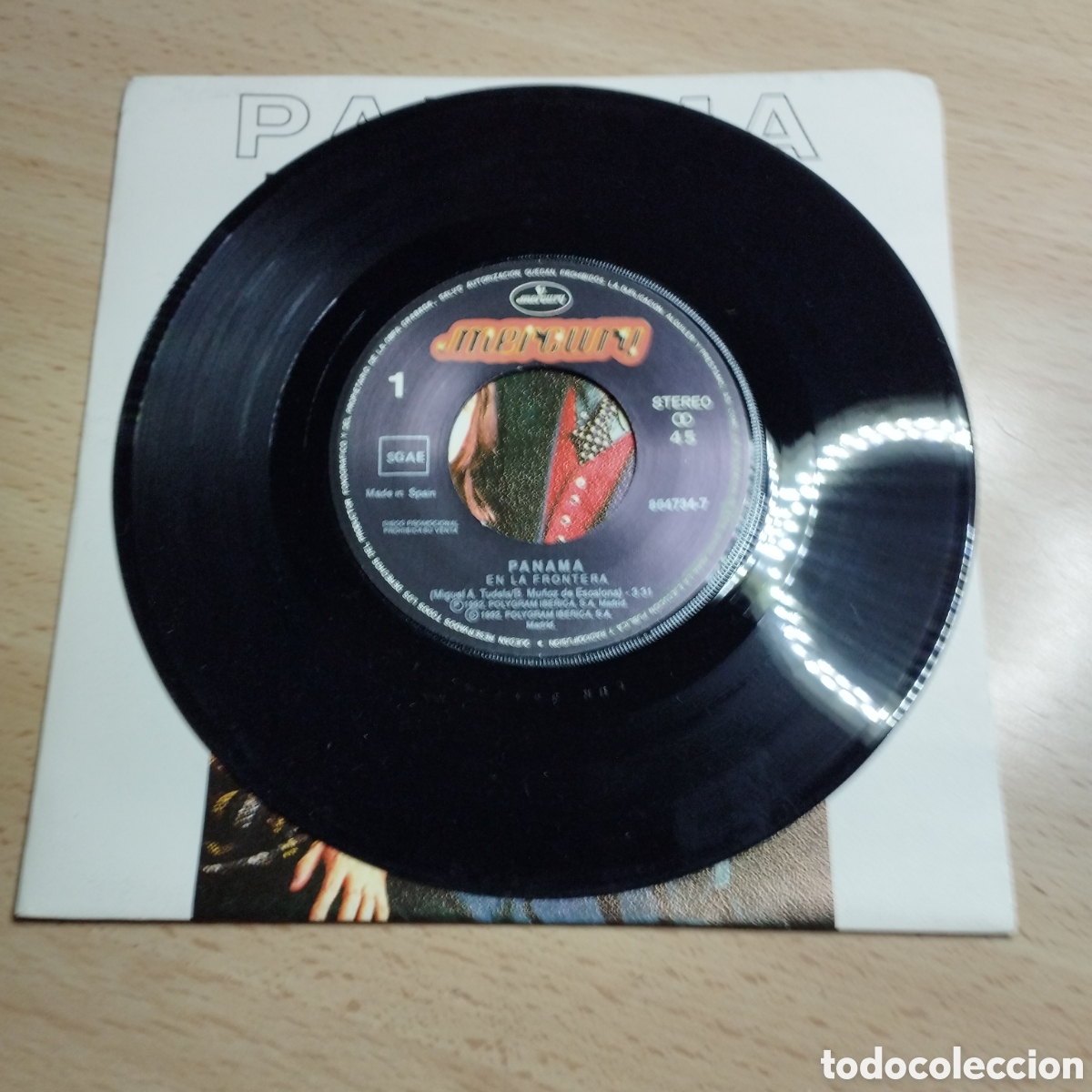 Discos de vinilo: Single 7&rdquo; PROMO Panam&aacute; 1992 en la Frontera - Foto 3