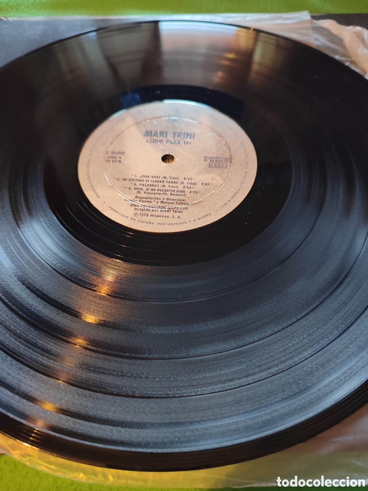 Discos de vinilo: Mari Trini - S&oacute;lo para t&iacute; vinilo Lp - Foto 3