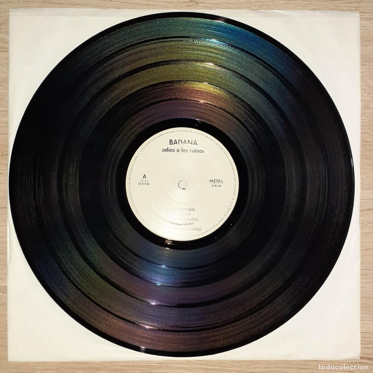 Discos de vinilo: Disco de vinilo de BADANA &rdquo;Adi&oacute;s a las ruinas&rdquo;, 1995 - Foto 7