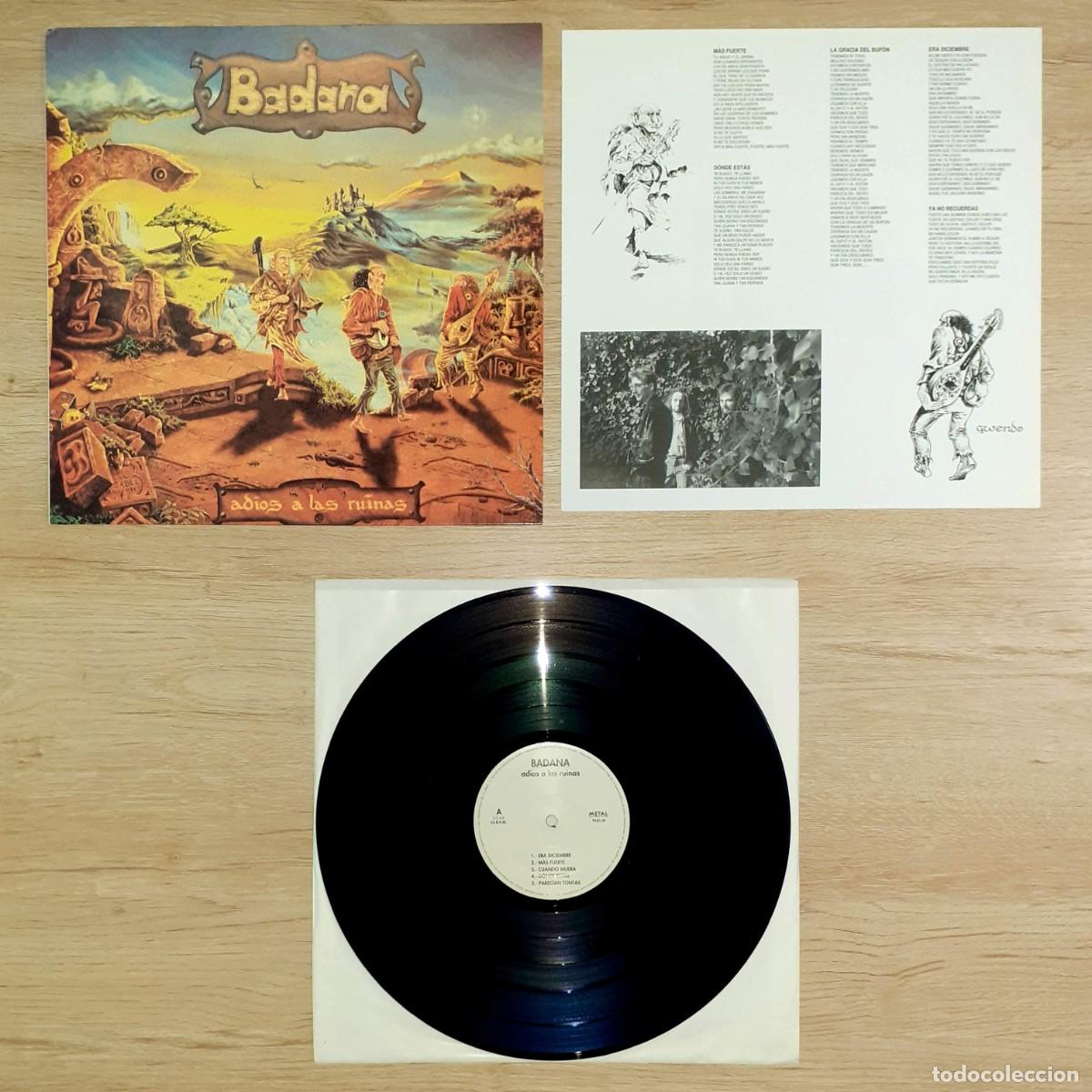 Discos de vinilo: Disco de vinilo de BADANA &rdquo;Adi&oacute;s a las ruinas&rdquo;, 1995 - Foto 9