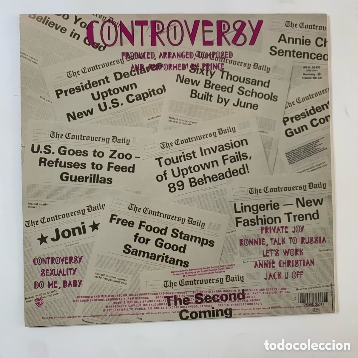 Discos de vinilo: lp prince controversy de 1981 - Foto 2