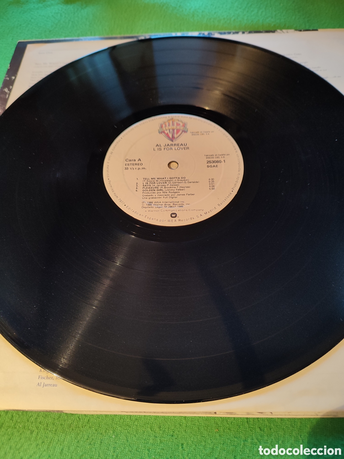 Discos de vinilo: Al Jarreau - Is for lover vinilo Lp - Foto 3