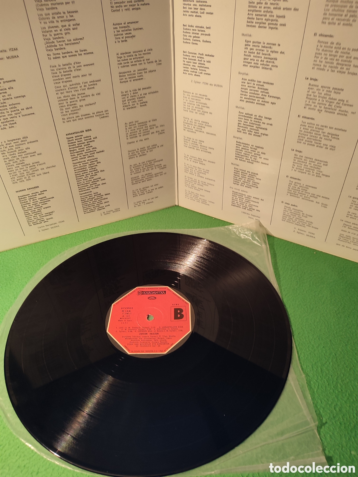 Discos de vinilo: Zorion Egileor - Heriari vinilo Lp - Foto 2