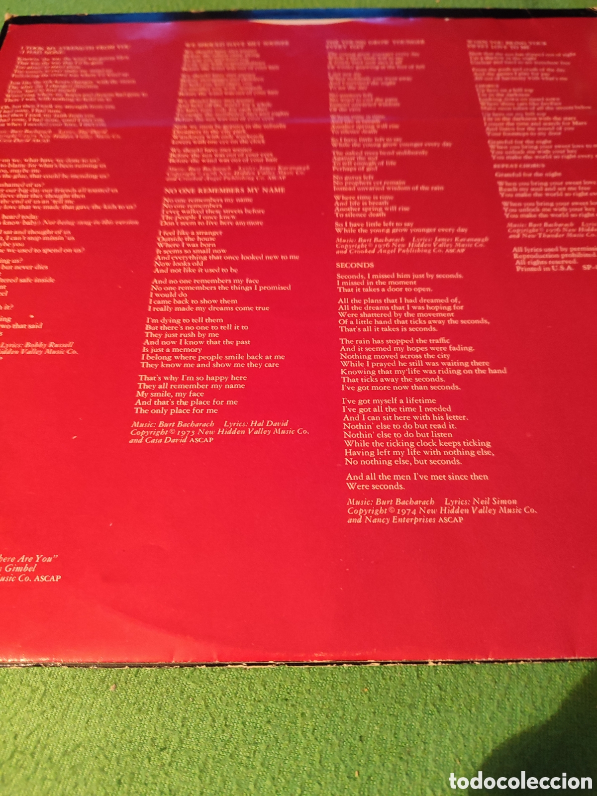 Discos de vinilo: Burt Bacharach - Futures vinilo Lp - Foto 2