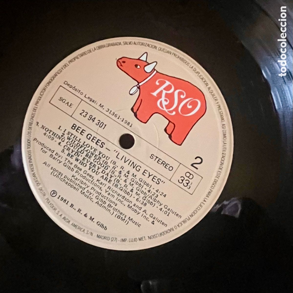 Discos de vinilo: BEE GEES - LIVING EYES - Foto 3