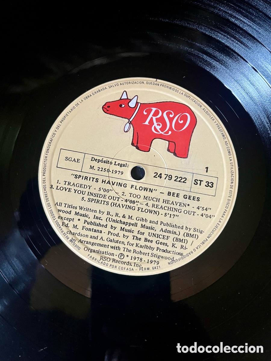 Discos de vinilo: BEE GEES - SPIRITD HAVING FLOWN - Foto 5