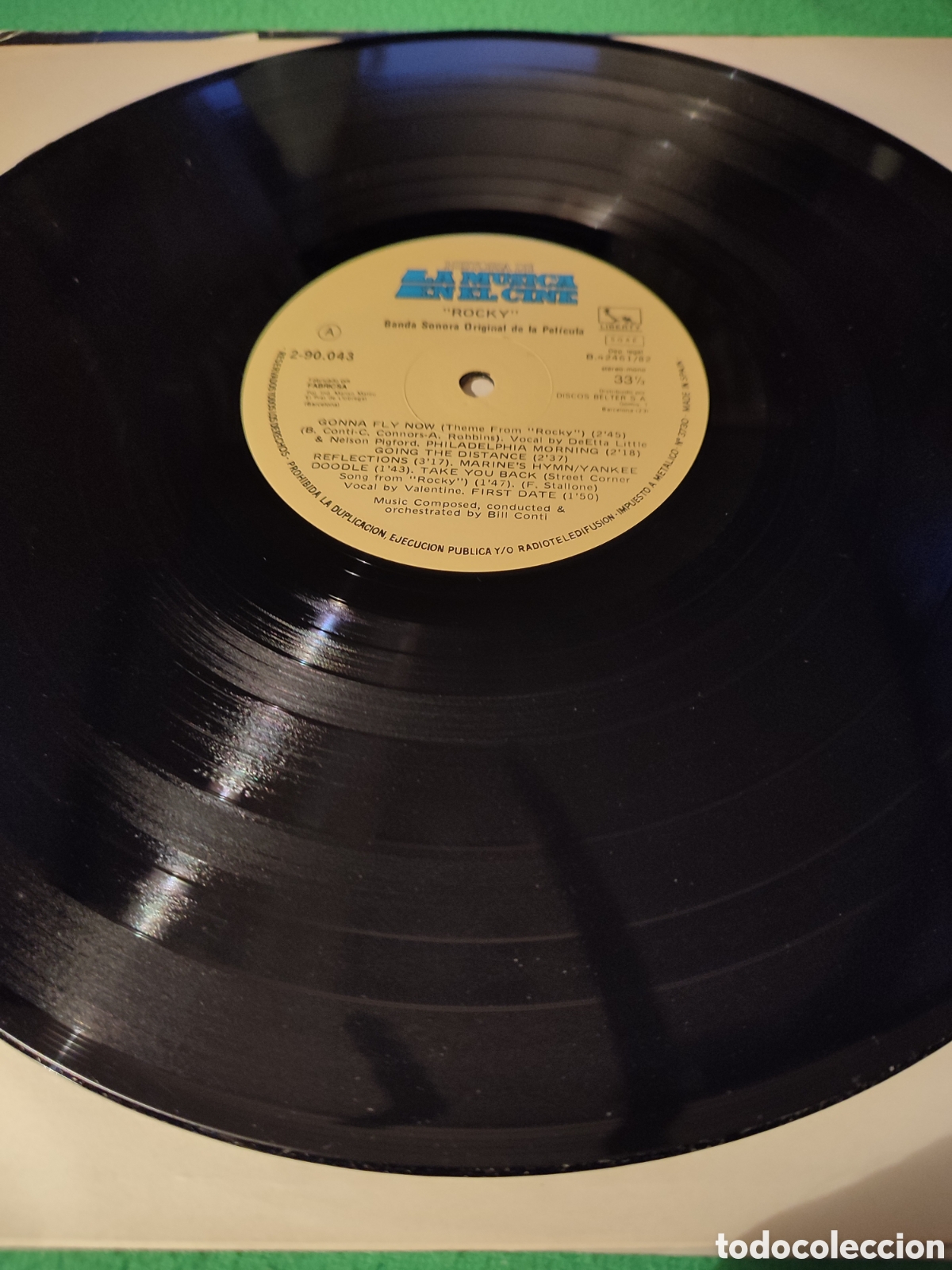 Discos de vinilo: Bill Conti - BSO Rocky vinilo Lp 1982 - Foto 3