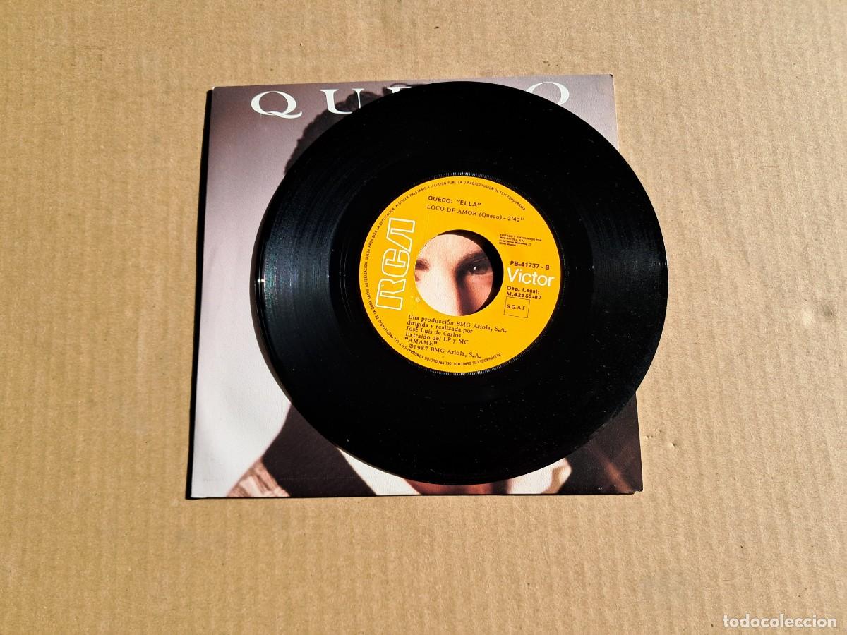 Discos de vinilo: QUECO - ELLA SINGLE 1987 - Foto 2