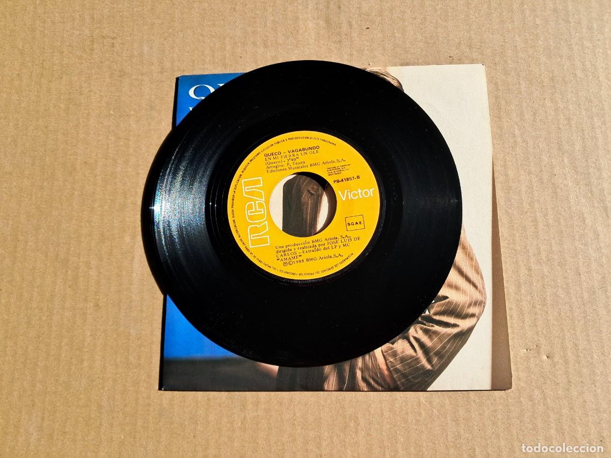 Discos de vinilo: QUECO - VAGABUNDO SINGLE 1988 - Foto 2