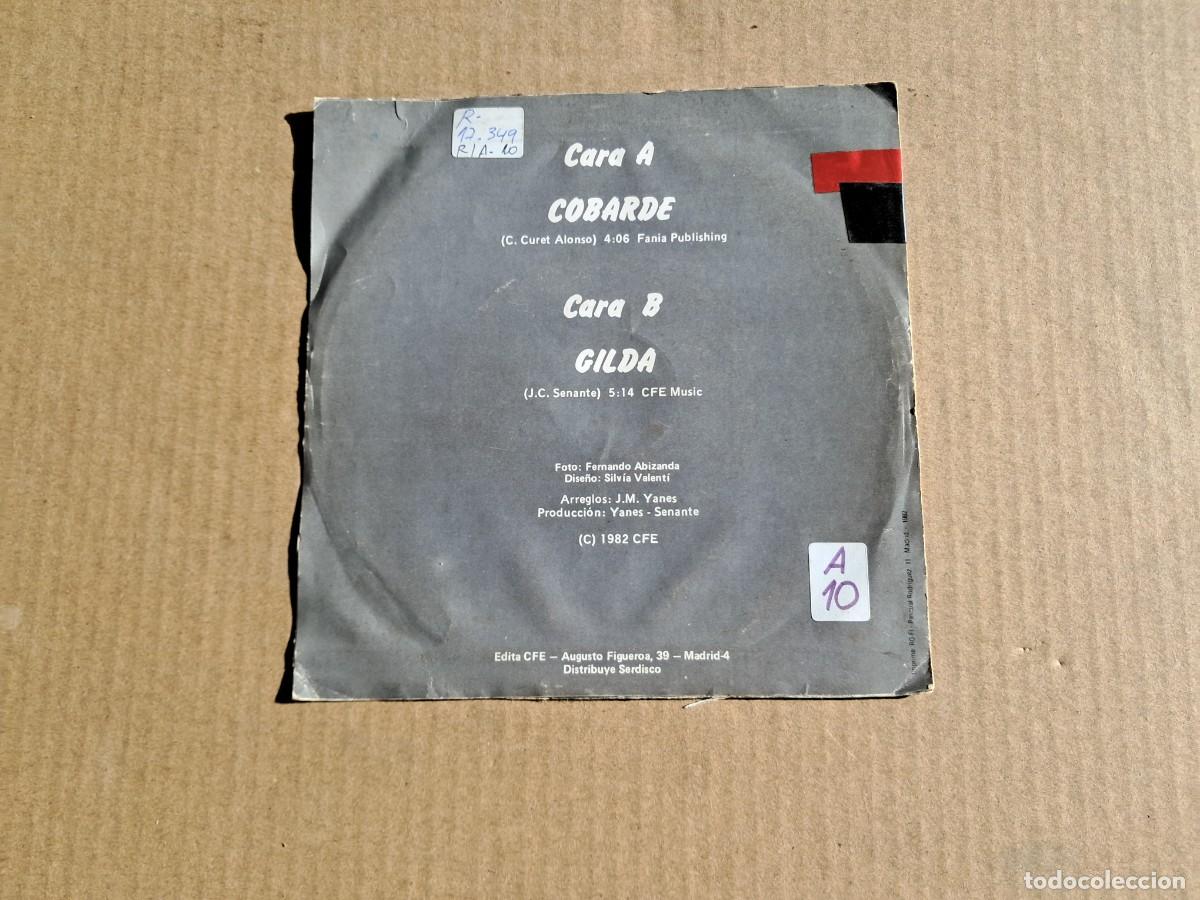 Discos de vinilo: CACO SENANTE - COBARDE SINGLE 1982 - Foto 3