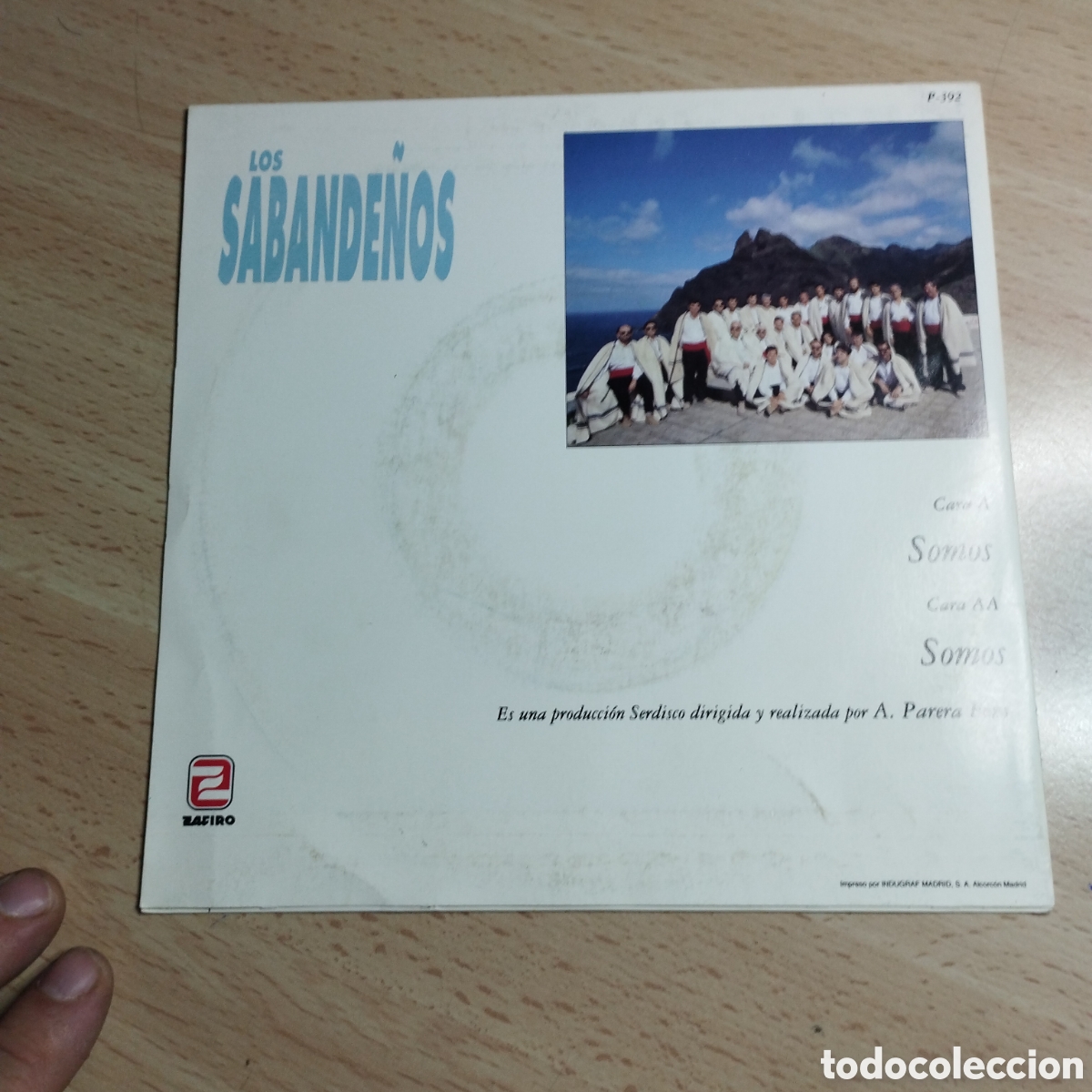 Discos de vinilo: Single 7&rdquo; Promocional. Los Sabande&ntilde;os 1992 somos - Foto 2
