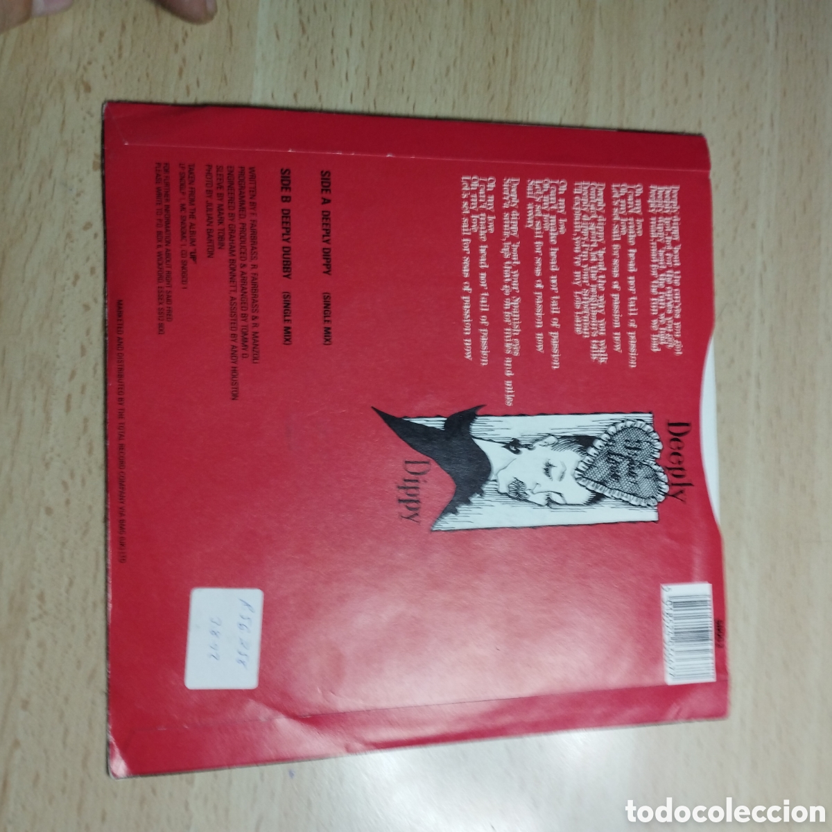Discos de vinilo: Single 7&rdquo; Right Said Fred 1992 Deeply Dippy + Deeply Dubby - Foto 2