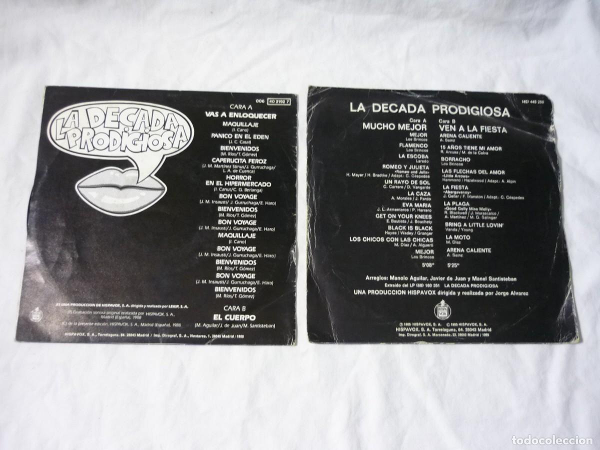 Discos de vinilo: 5 singles vinilo La D&eacute;cada Prodigiosa - Foto 7