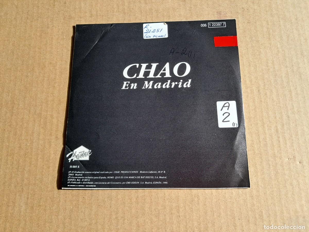 Discos de vinilo: CHAO - EN MADRID SINGLE PROMOCIONAL 1990 - Foto 3