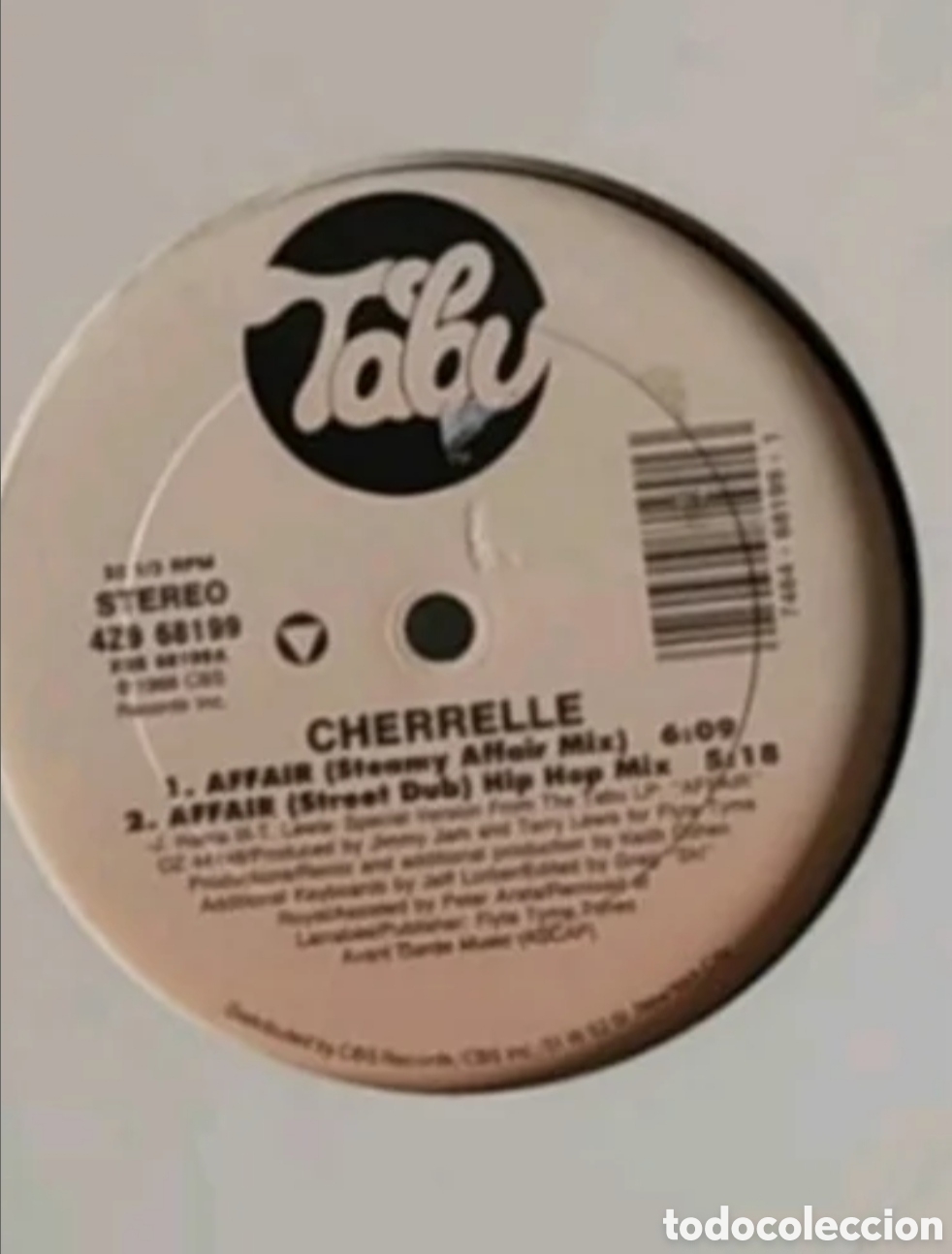 Discos de vinilo: Maxi single Cherrelle. Affair - Foto 2