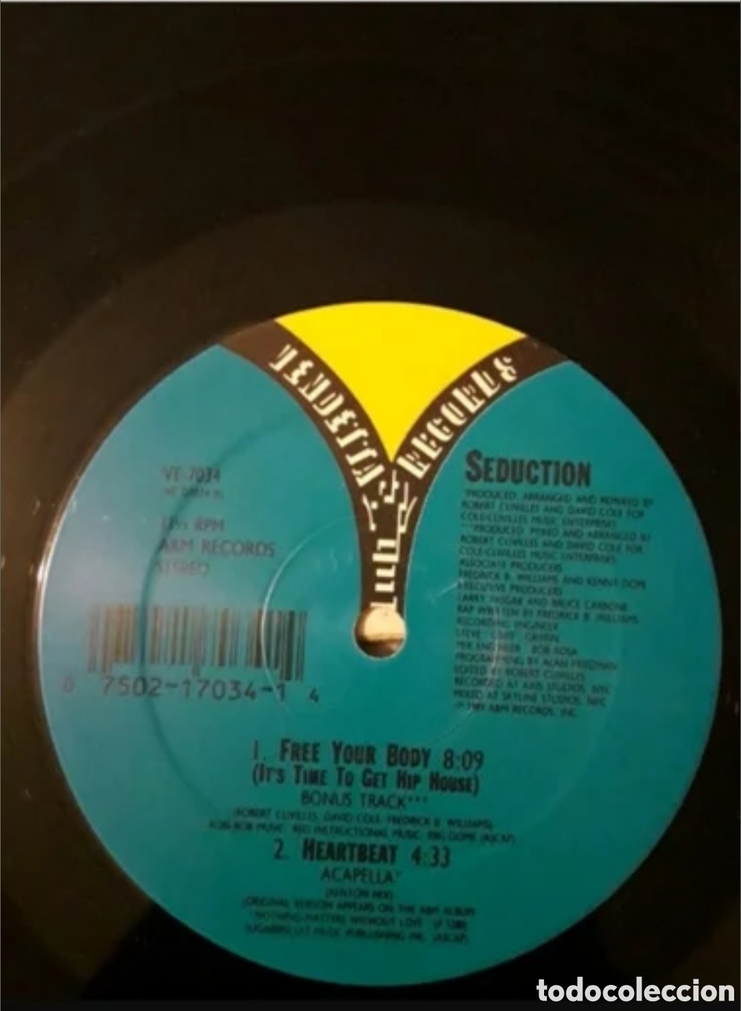 Discos de vinilo: Maxi single Seduction. Heartbeat - Foto 4